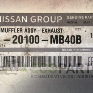 Terminale marmitta ricambio per Nissan Cabstar